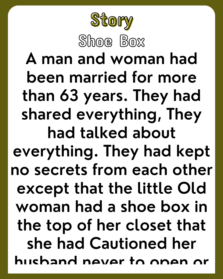 Story ‣ Shoe Box