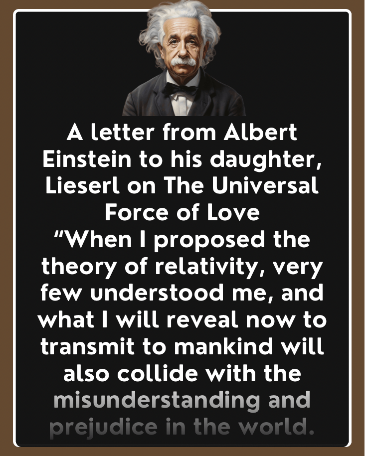 A Letter From Albert Einstein To His Daughter