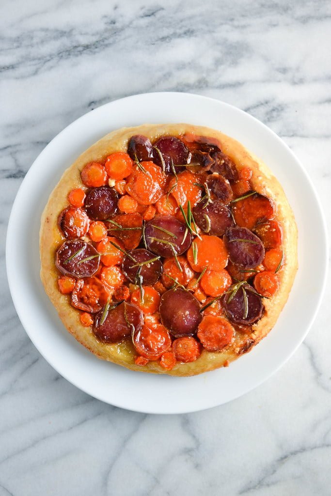 Carrot, Sweet Potato, and Purple Potato Tart Tatin | Things I Made Today