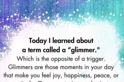 Today I learned about a term called a "glimmer."