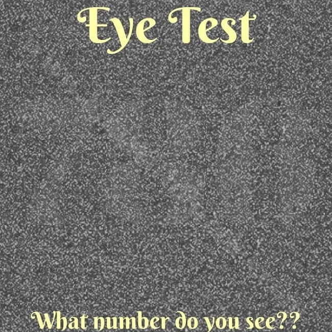 Eye Test-What Number Do You See?