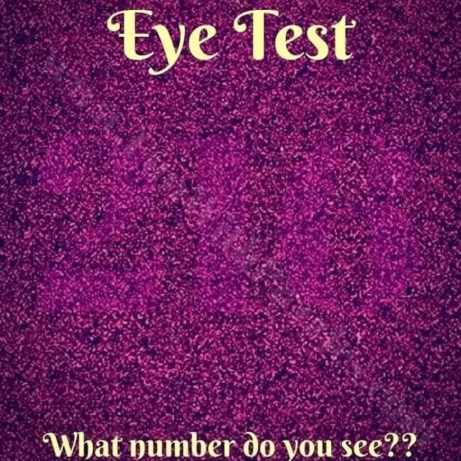 Eye Test-What Number Do You See?