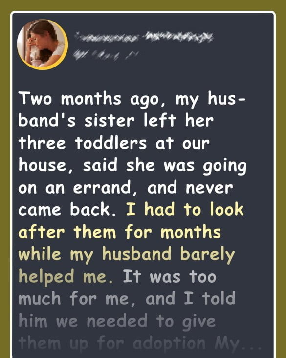 Woman Leaves Her 3 Little Kids with Her Brother & Never Returns — Wife Confronts Him