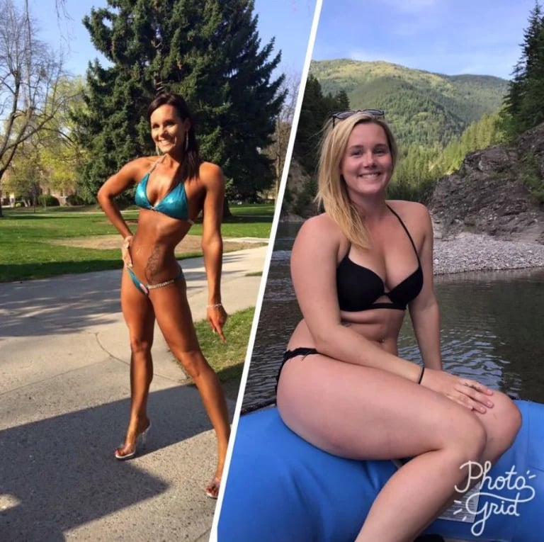 Before-And-After/ Models Promote Self-Love By Sharing Their Bodies’ Journey