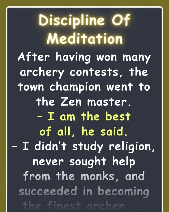 Discipline Of Meditation