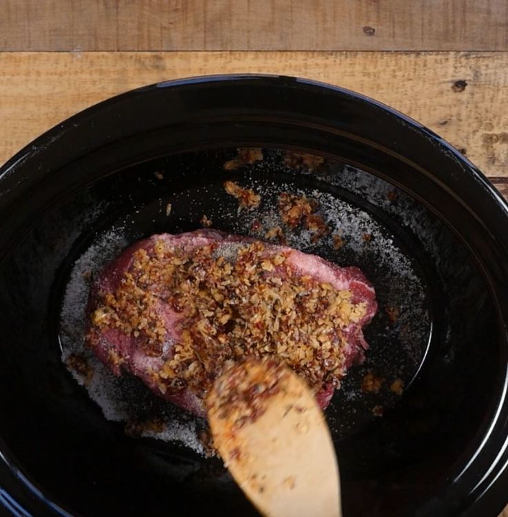 Throw a roast into the slow cooker. The next 2 ingredients are sure to impress