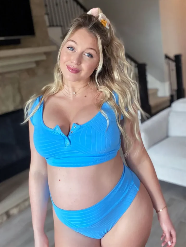 Model and Body Image Advocate Iskra Lawrence Shows Abs and Curves With a Positive Message in a Teeny Red Bikini