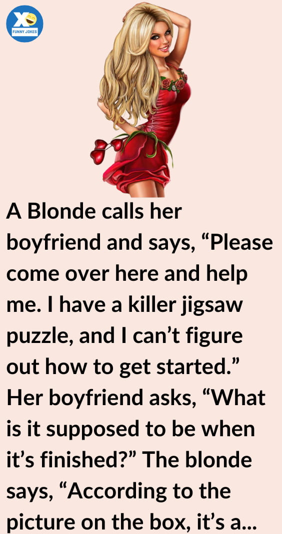 A Blonde Calls Her Boyfriend