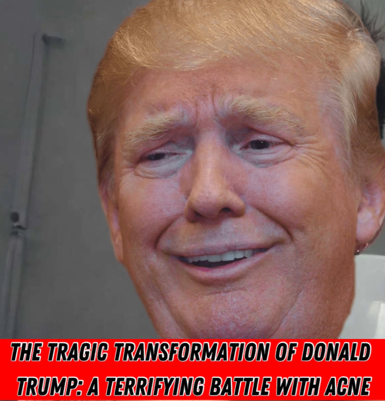 The Tragic Transformation Of Donald Trump : A Terrifying Battle With Acne