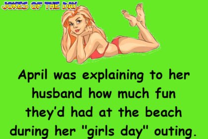 Marriage Humor: In The Rough Waves, She Realized That The Lower Half Of Her Bikini Was Missing