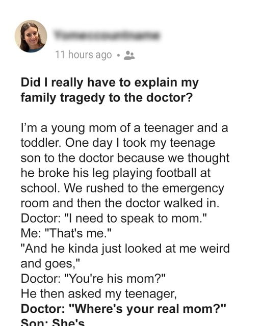 Mom Has to Prove to a Doctor That Teen Is Her Son as People Have Always Thought They Were Siblings