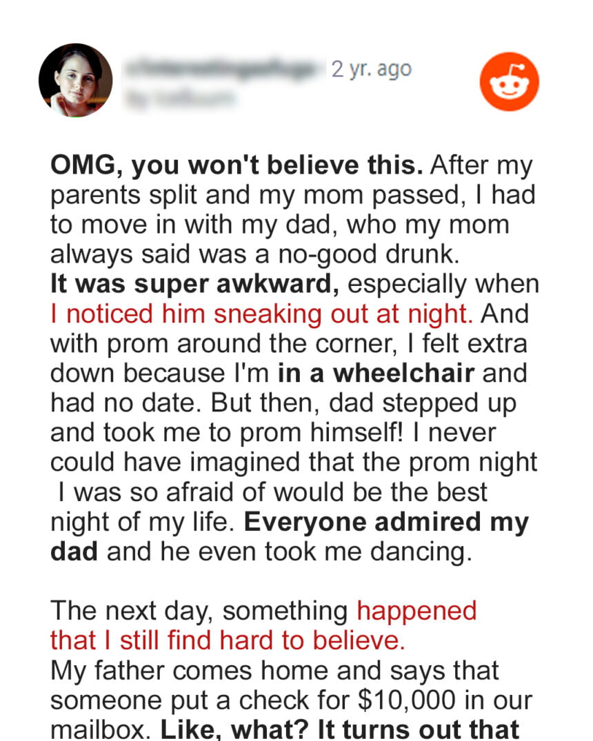 Dad Takes Disabled Daughter to Prom, Finds $10K Check for ‘Dad of the Year’ in Mailbox Later — Story of the Day