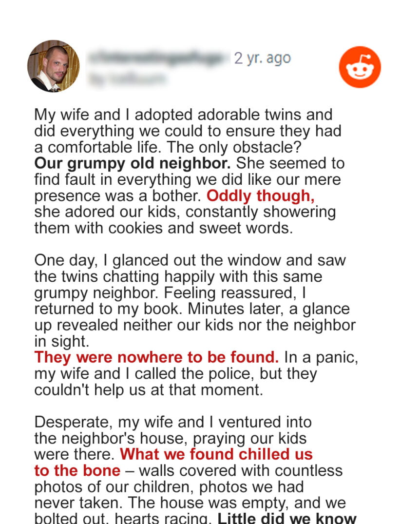 Family Confounded by Old Neighbor's Frequent Quarrels Until Husband Accidentally Enters Her Home – Story of the Day