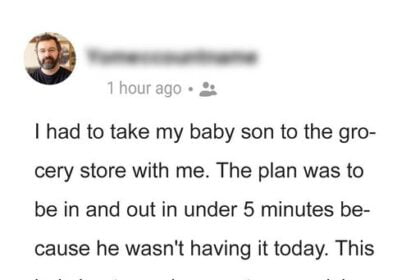 Lady Slammed Me for My Crying Baby at a Grocery Store, She Turned Red When She Heard My Reply