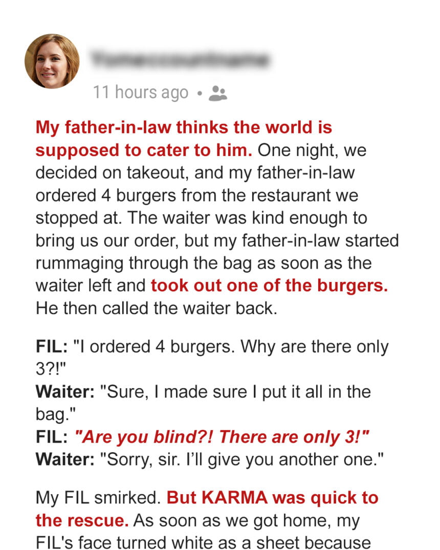 My Father-in-Law Humiliated a Waiter, but Karma Struck When He Least Expected It