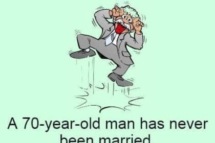 A 70-year-old man has never been married