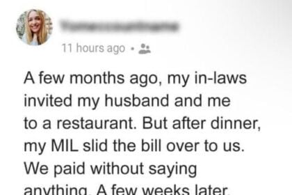 Awkward Dining Dilemma – In-Laws Invite to Fancy Restaurant Pass Bill to Husband and Me to Pay