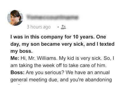 Boss Accused Me of Faking That I Have a Son & Got Me Arrested after I Asked For a Week off to Care For My Sick Kid