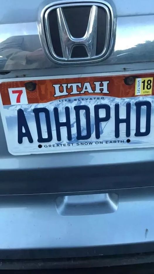 The recent social media buzz centers on a license plate