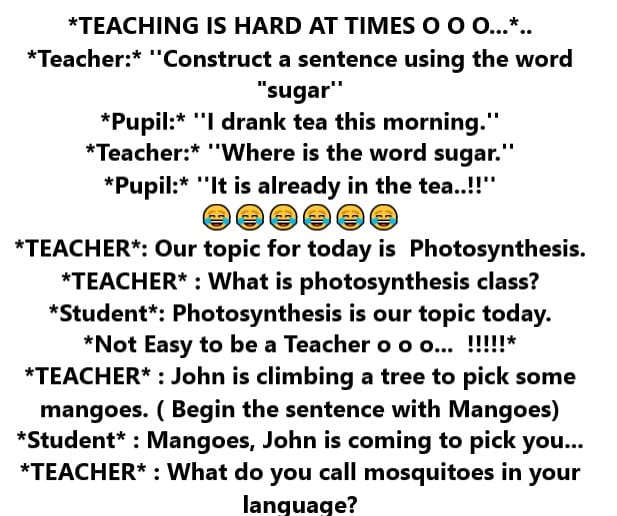 TEACHING IS HARD AT TIMES – I’m laughing loud