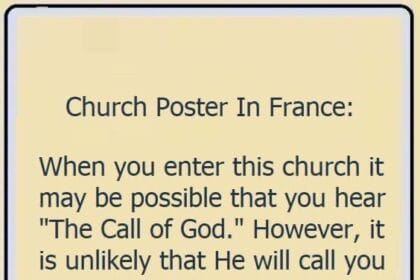 This Church’s Poster Delivers a Message You Won’t Forget!