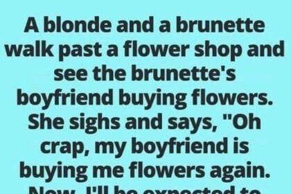 The Blonde’s Unexpected Solution to Her Friend’s Flower Dilemma