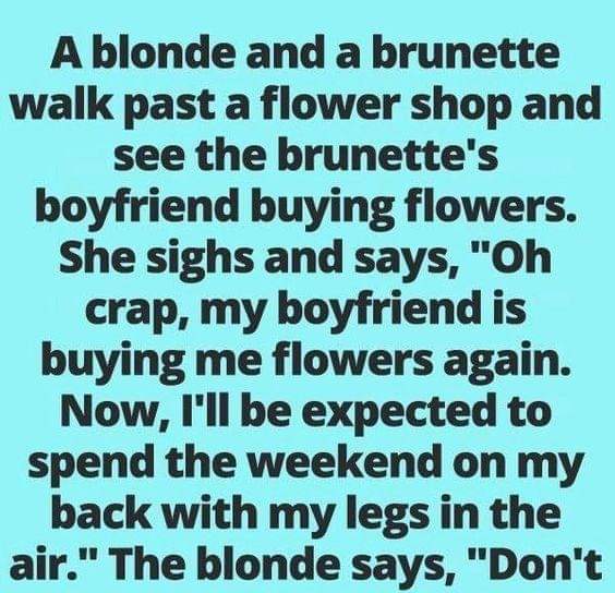 The Blonde’s Unexpected Solution to Her Friend’s Flower Dilemma