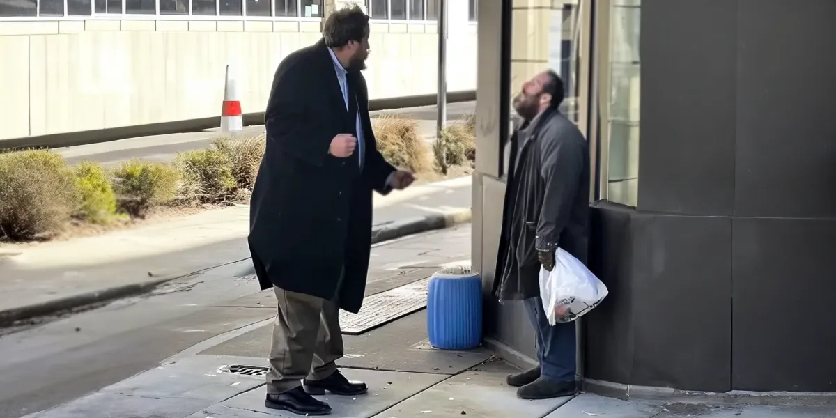 Rich Man Mocked Beggar Who Stood up for Old Lady — The Next Day, He Was on His Knees Begging the Homeless Man for Forgiveness