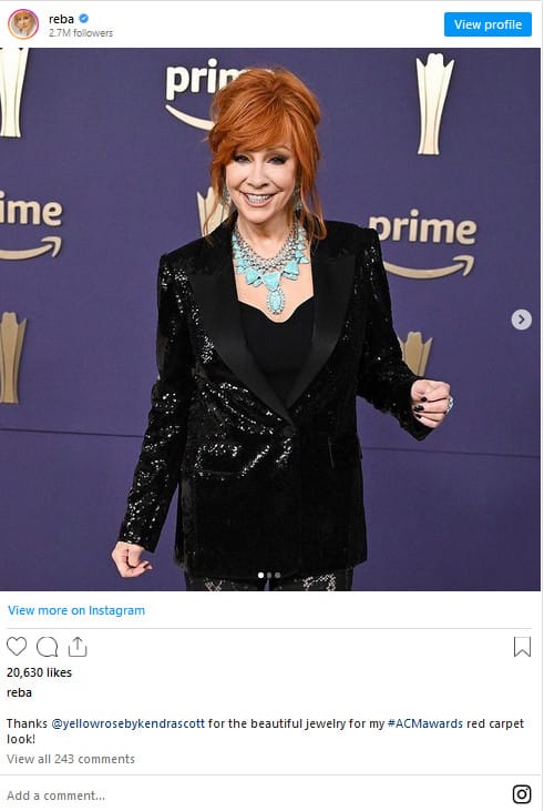 At 69, Reba McEntire wears transparent lace to 2024 ACM Awards, and everyone’s saying the same thing